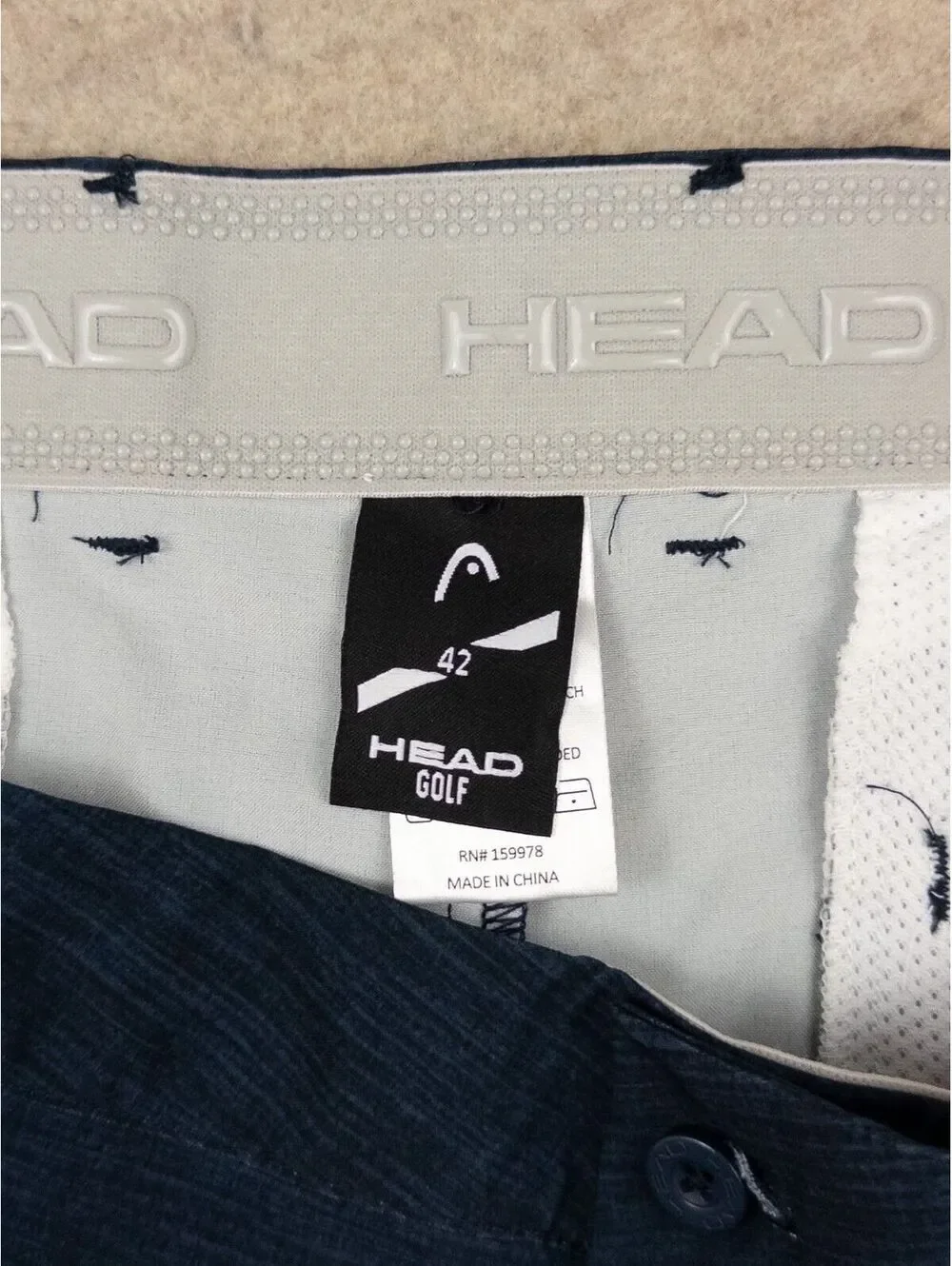 HEAD Golf Men's Blue Performance Golf Shorts Size 42